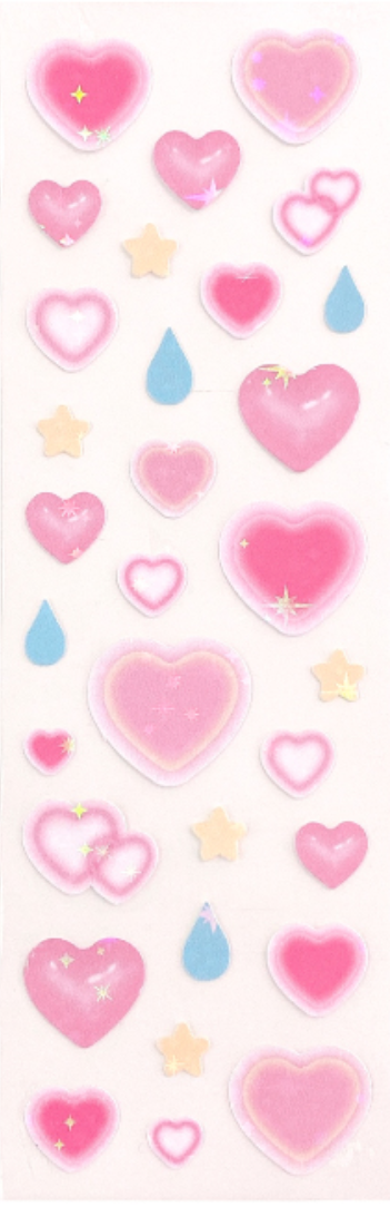 [CORALTREE] Glow Heart Sticker