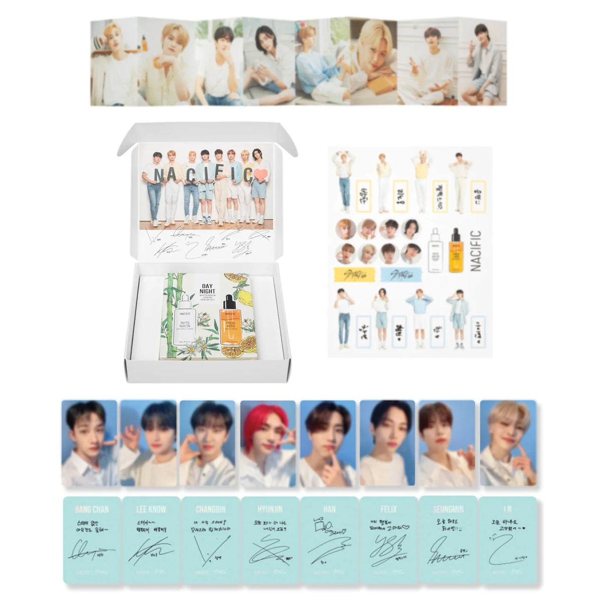 NACIFIC Stray Kids コラボボックス （化粧品なし） Unboxing Stray Kids X NACIFIC Collaboration Box! - YouTube