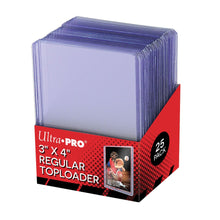Load image into Gallery viewer, 3&quot; x 4&quot; Clear Regular Toploaders (25ct) for Standard Size Cards
