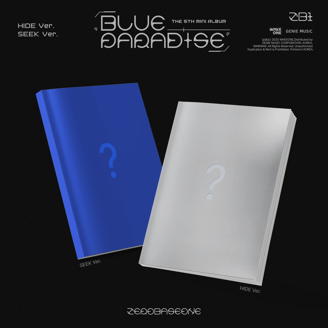 ZEROBASEONE 5th Mini Album [BLUE PARADISE] (HIDE Ver. / SEEK Ver.)