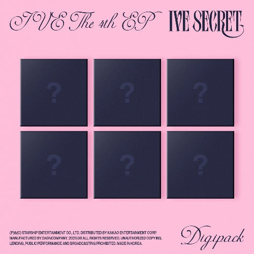 [PRE-ORDER] IVE 4th EP Album [IVE SECRET] (Digipack Ver.) (Limited)