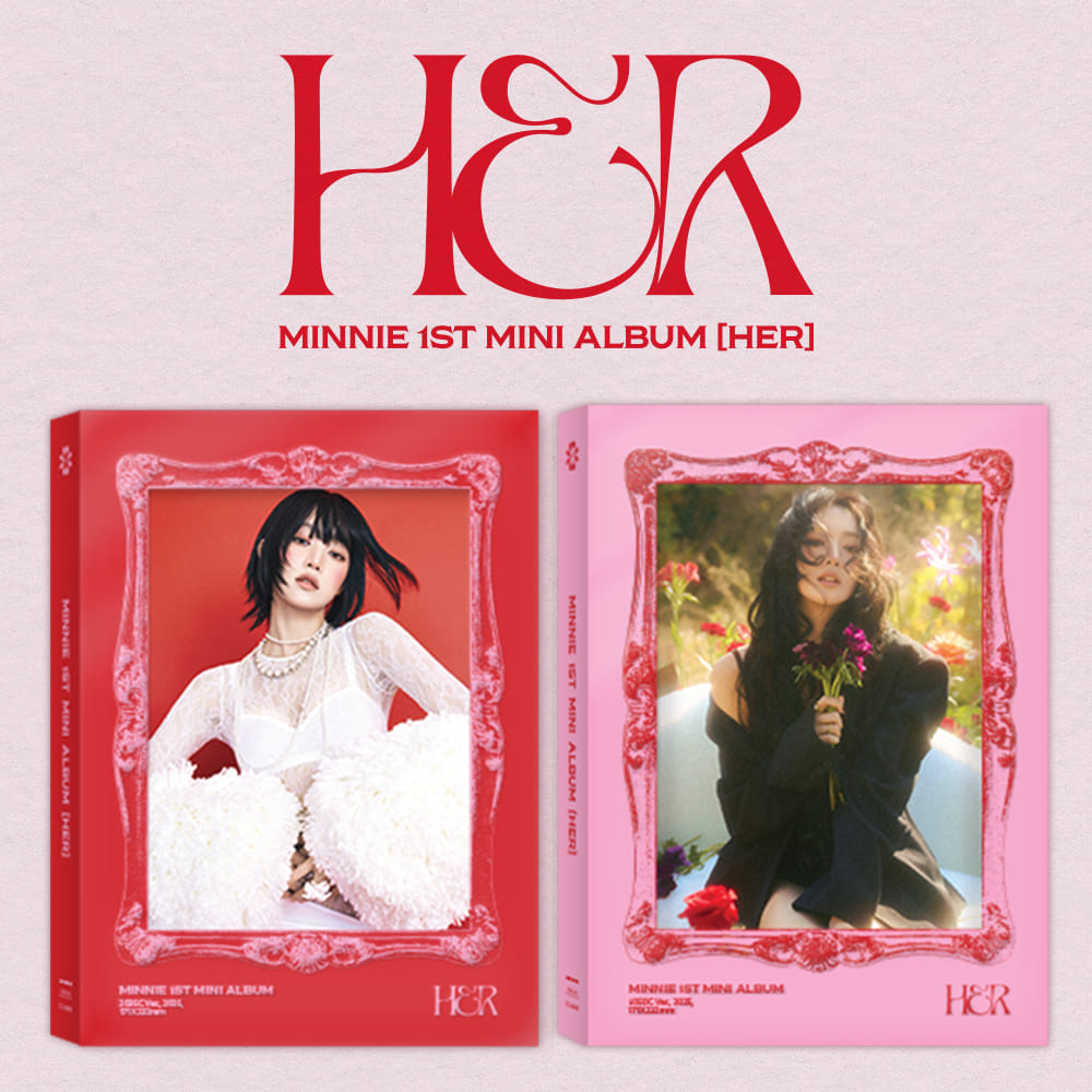 MINNIE (G)-IDLE 1st Mini Album [HER] (2035C(RED) Ver. / 6050C(PINK) Ver.)