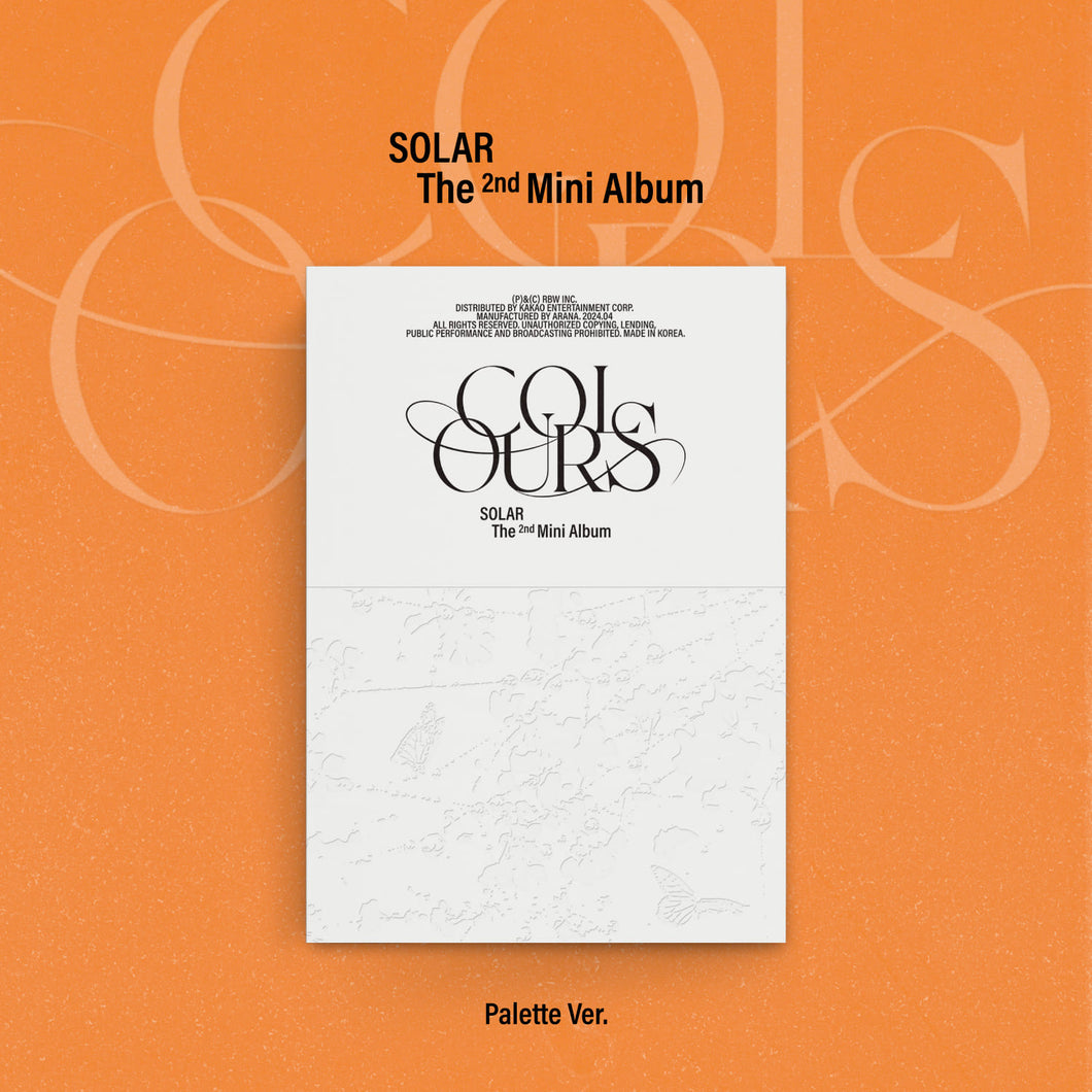 [Pre-Order] SOLAR 2nd Mini Album [COLOURS] (Palette Ver.)