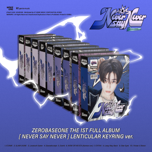 [PRE-ORDER] ZEROBASEONE 1st Full Album [NEVER SAY NEVER] (LENTICULAR KEYRING Ver.)