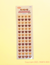 Load image into Gallery viewer, [MANTA_BOX] Heart Alphabet Sticker// 2 TYPES
