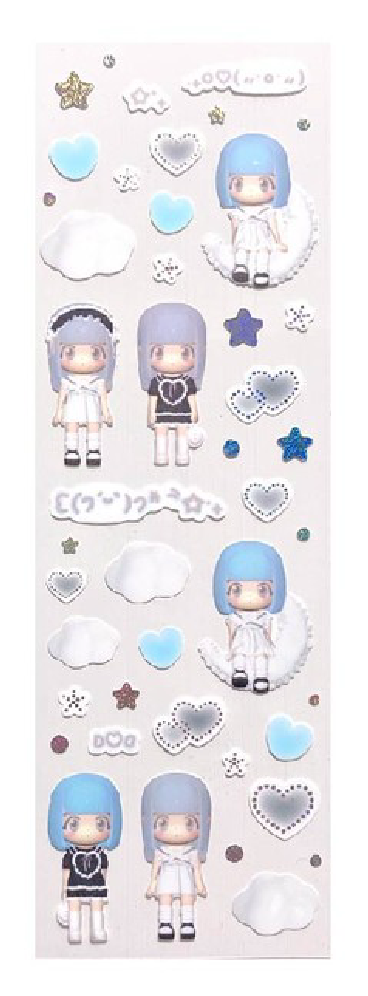 [CORALTREE] Baby Doll Sticker (blue)