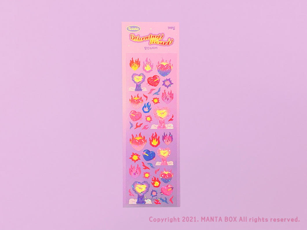 [manta_box] Burning Heart Sticker