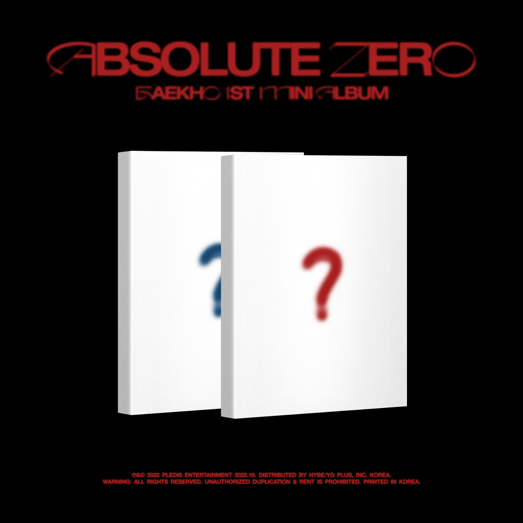 BAEKHO 1st Mini Album [Absolute Zero]