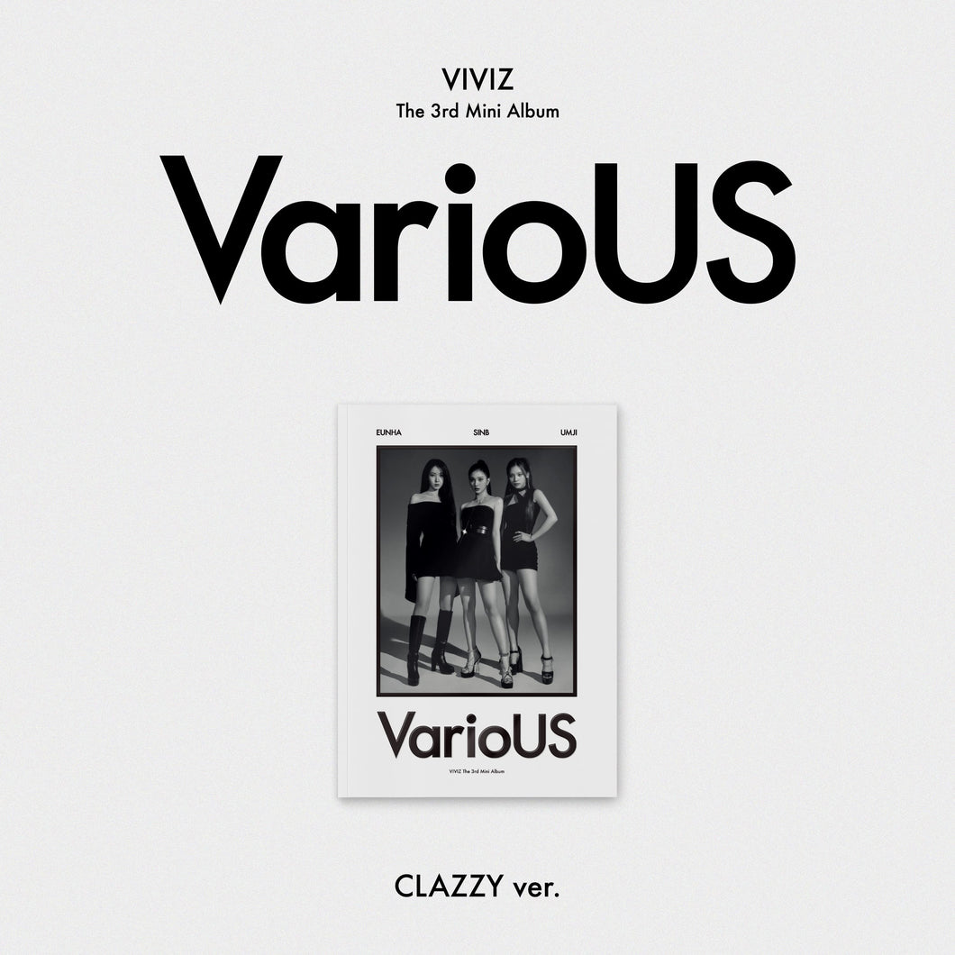 VIVIZ The 3rd Mini Album 'VarioUS' (Photobook ver.) (CLAZZY ver. / SIDE-A ver. / OFF&ON ver.)