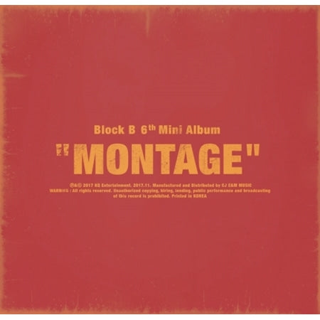 BLOCK B - MONTAGE (6TH MINI ALBUM)