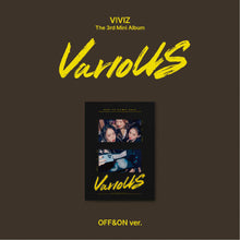 Load image into Gallery viewer, VIVIZ The 3rd Mini Album &#39;VarioUS&#39; (Photobook ver.) (CLAZZY ver. / SIDE-A ver. / OFF&amp;ON ver.)
