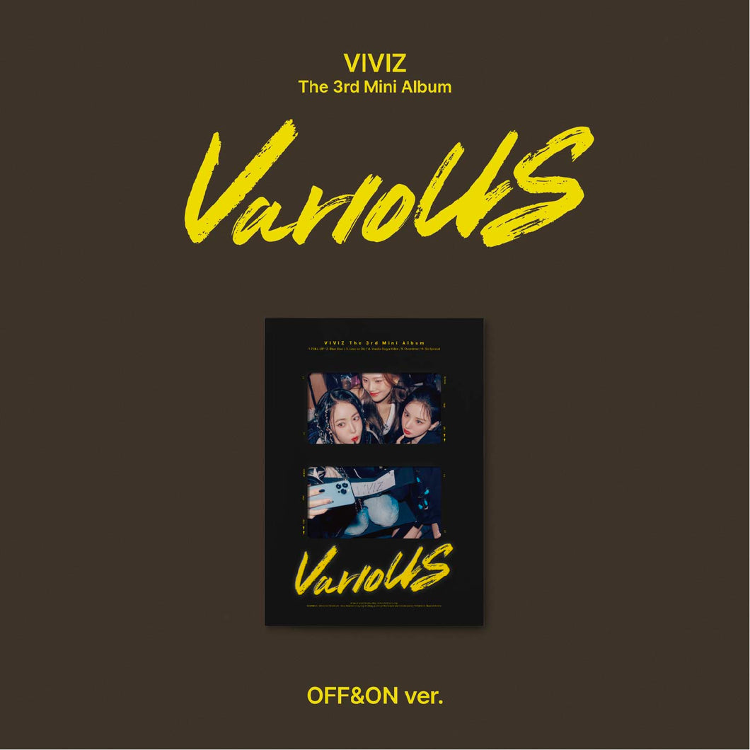 VIVIZ The 3rd Mini Album 'VarioUS' (Photobook ver.) (CLAZZY ver. / SIDE-A ver. / OFF&ON ver.)